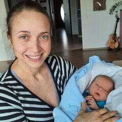 Childbirth and Danielko´s first month with green foods